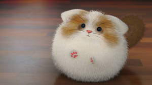 Zbrush Sculpture Day 4010 - Round Floof Cat