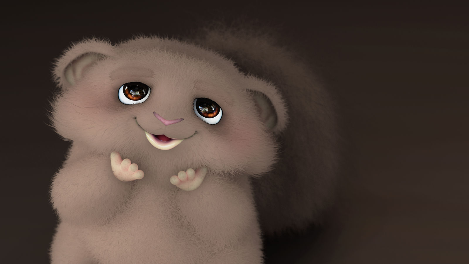 Zbrush Sculpture Day 4046 - Fuzzy Gratitude
