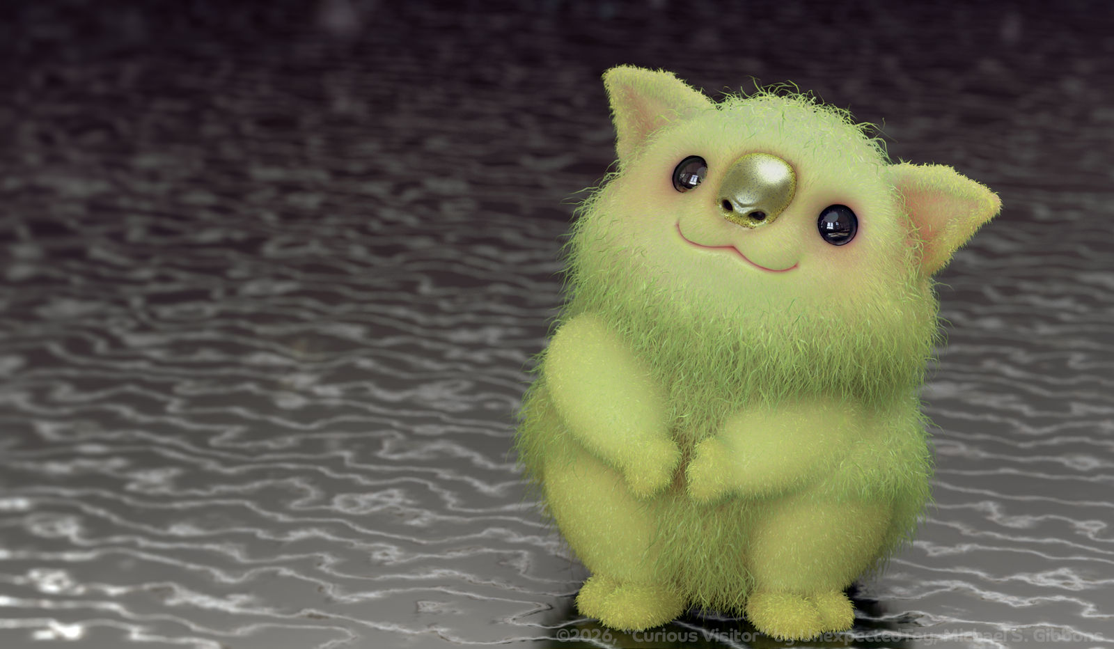 Zbrush Sculpture Day 4078 - Curious Visitor