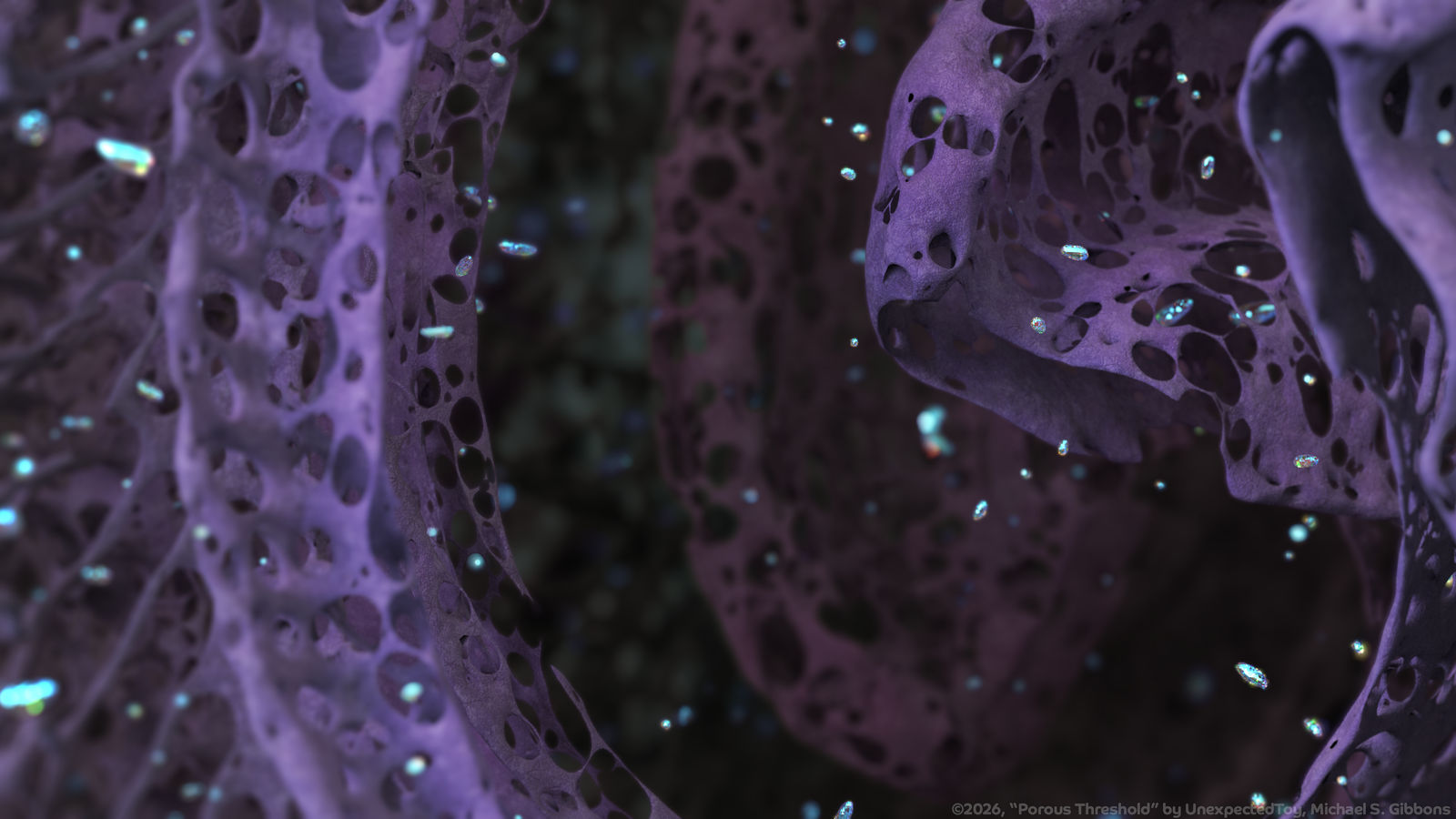 Zbrush Sculpture Day 4111 - Porous Threshold