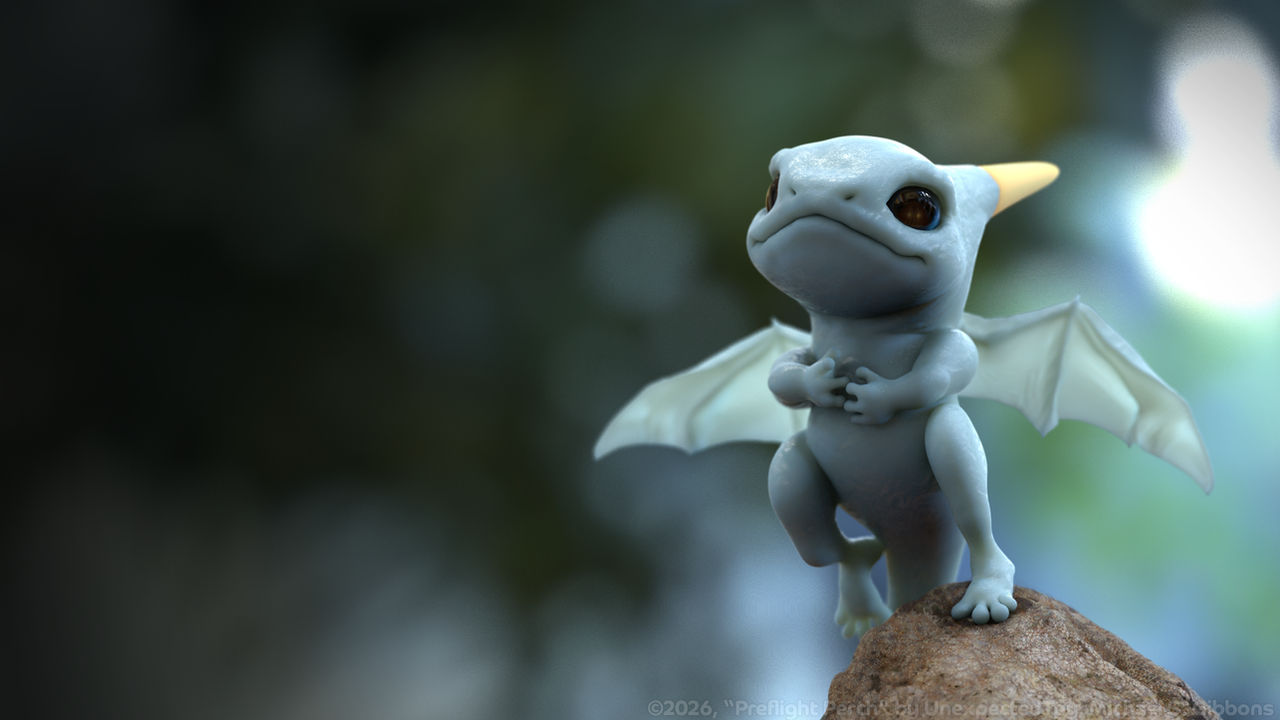 Zbrush Sculpture Day 4129 - Preflight Perch