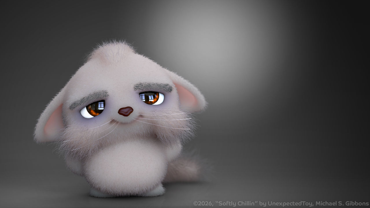 Zbrush Sculture Day 4131 - Softly Chillin