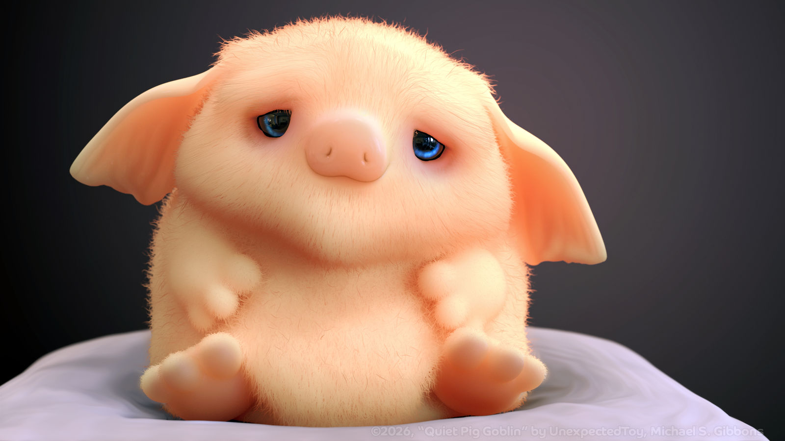 Zbrush Sculpture Day 4133 - Quiet Pig Goblin