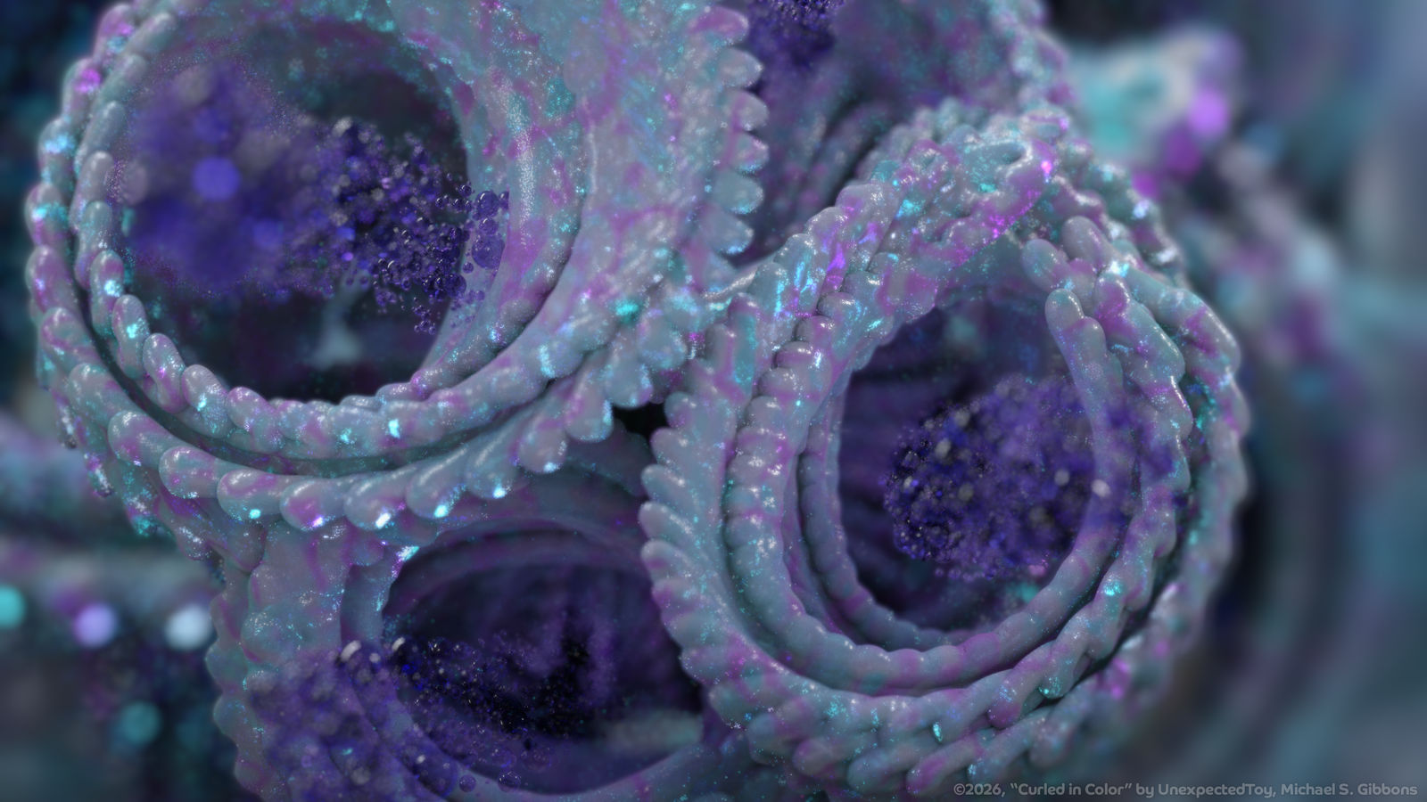 Zbrush Sculptre Day 4135 - Curled in Color