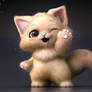 Zbrush Sculpture Day 4196 - Pawful of Joy