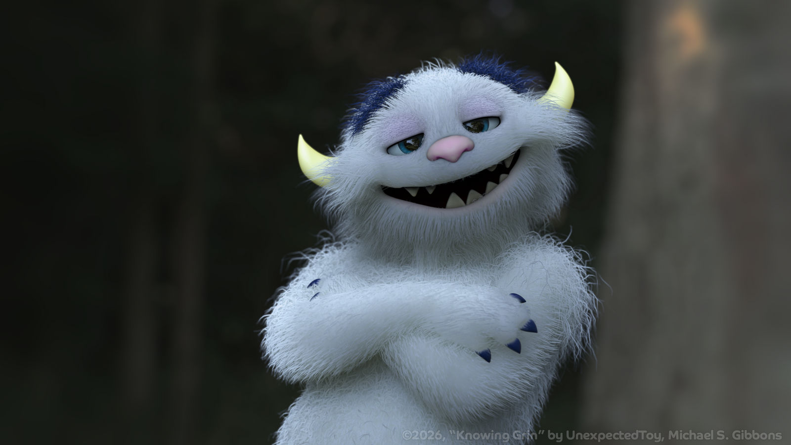 Zbrush Sculpture Day 4208 - Knowing Grin