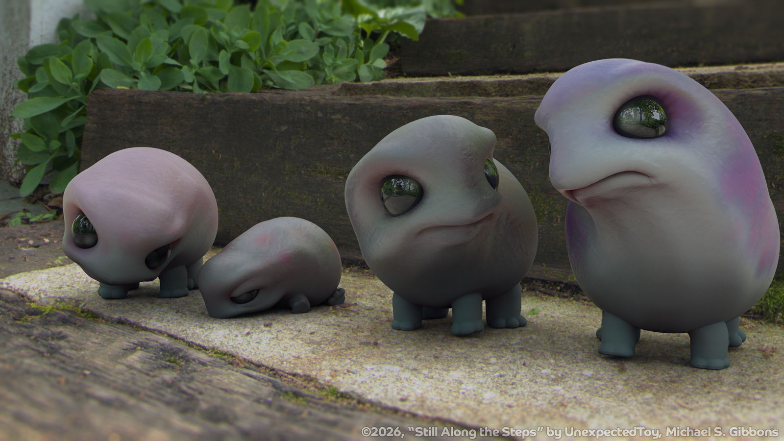Zbrush Sculpture Day 4259 - Still Along the Steps