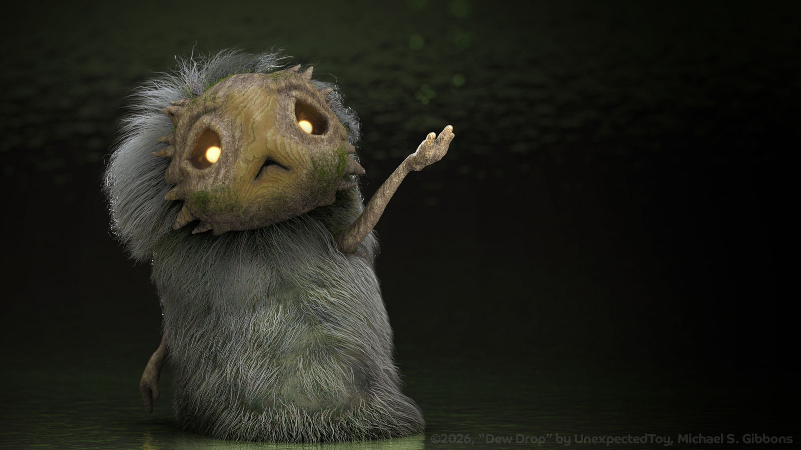 Zbrush Sculpture Day 4285 - Dew Drop