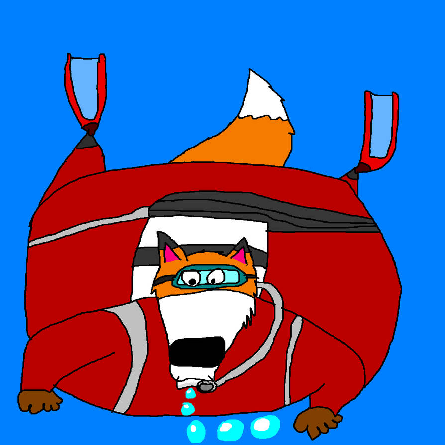 Gill the Fox diving by KodyBoy555 on DeviantArt