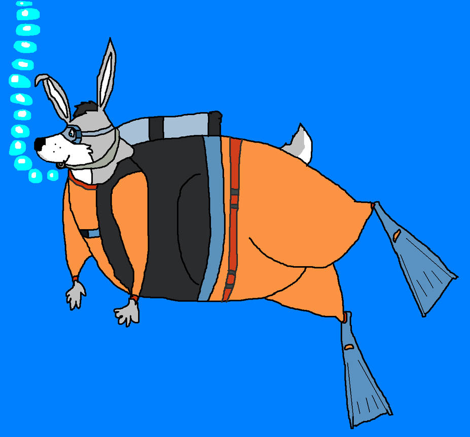 Scuba Diving Rabbit Racer Rabbit scuba diving by KodyBoy555 on DeviantArt