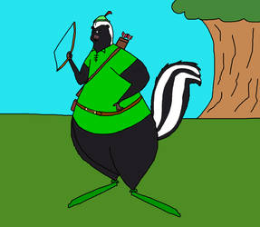 Skunk as Robin Hood by KodyBoy555
