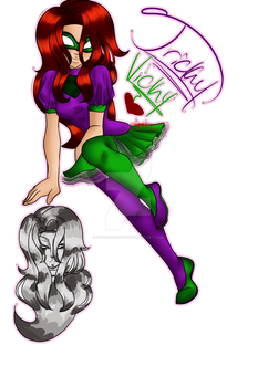 Tricky little Vicky. Teen Titans/Young Justice OC