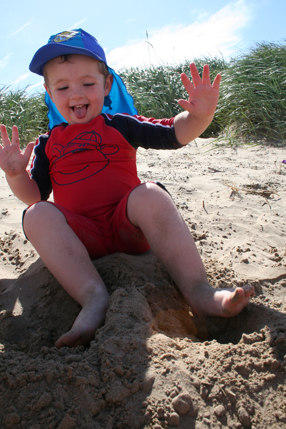 Playtime at the beach