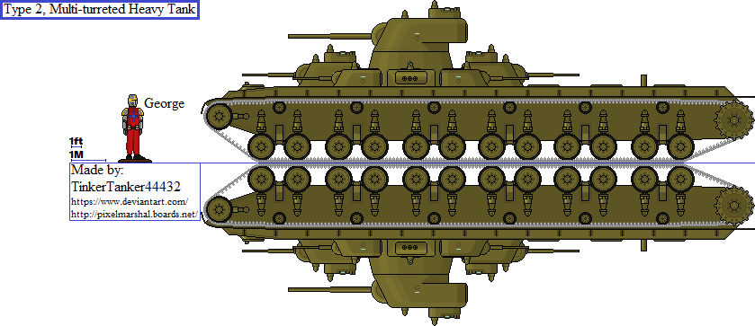 (ALT) Type 2, Multi-turreted Heavy Tank by TinkerTanker44432 on DeviantArt