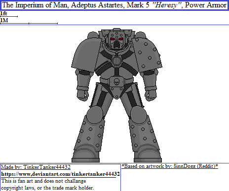 Heresy Pattern Space Marine, Mk.V 'Heresy-Pattern', Power Armor by TinkerTanker44432 ...