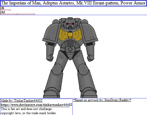 Errant Pattern Space Marines, Mk.VIII Errant-pattern, Power Armor by TinkerTanker44432 ...