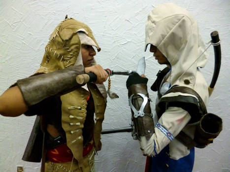 Connor and Fem!Ratonhnhake:ton - Assasins Creed 3