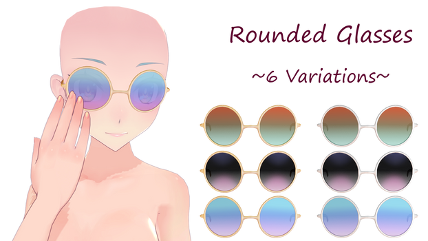 MMD Round Glasses DL