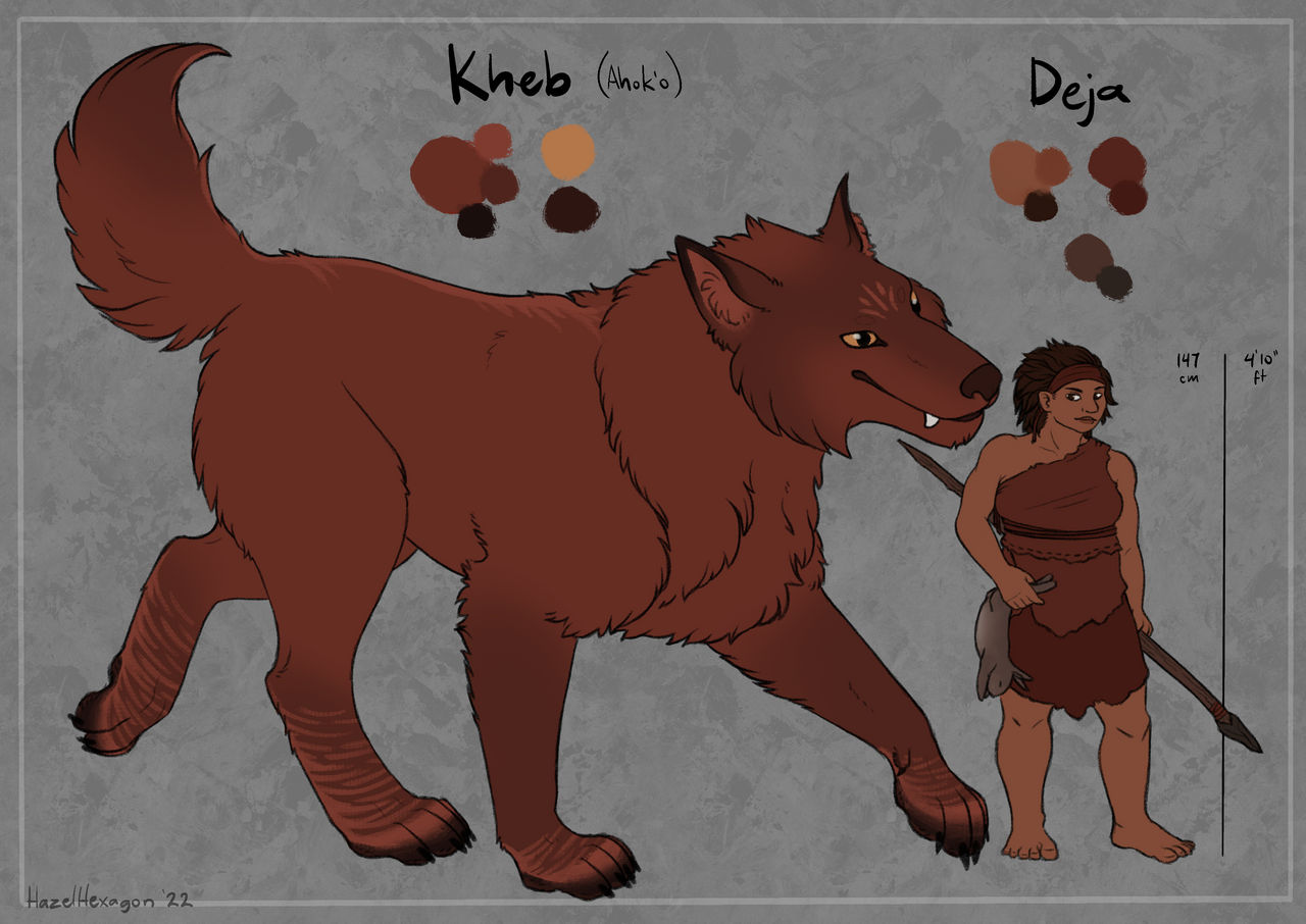 Deja + Kheb ref by HazelHexagon on DeviantArt