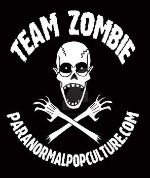 Team Zombie - white on black