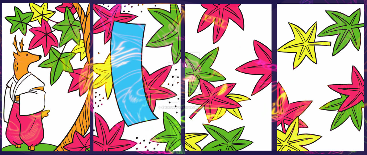 October Hanafuda October Hanafuda Maple by SorbetMystery on DeviantArt