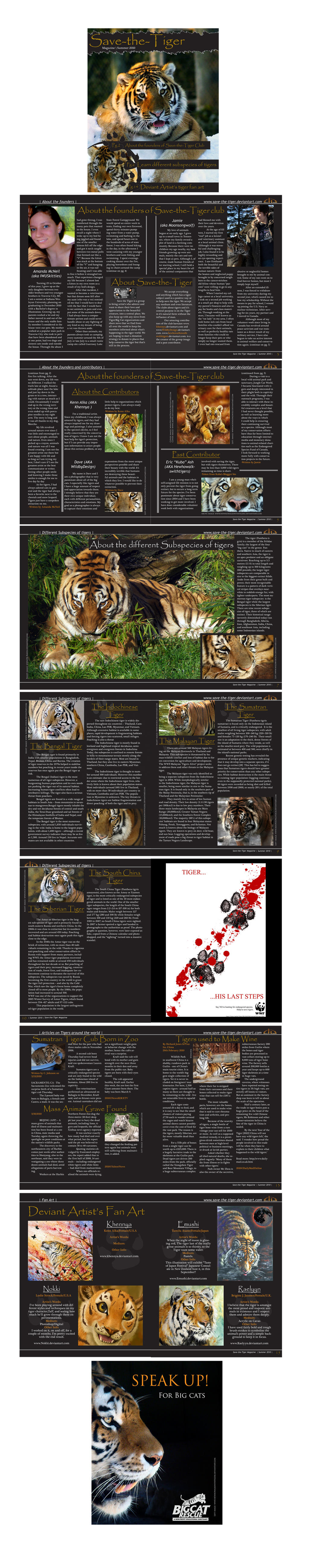 Save the tiger magazine