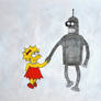 Lisa and Bender