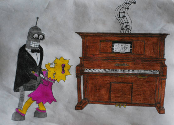 Dancing to the tune of a old Pianola