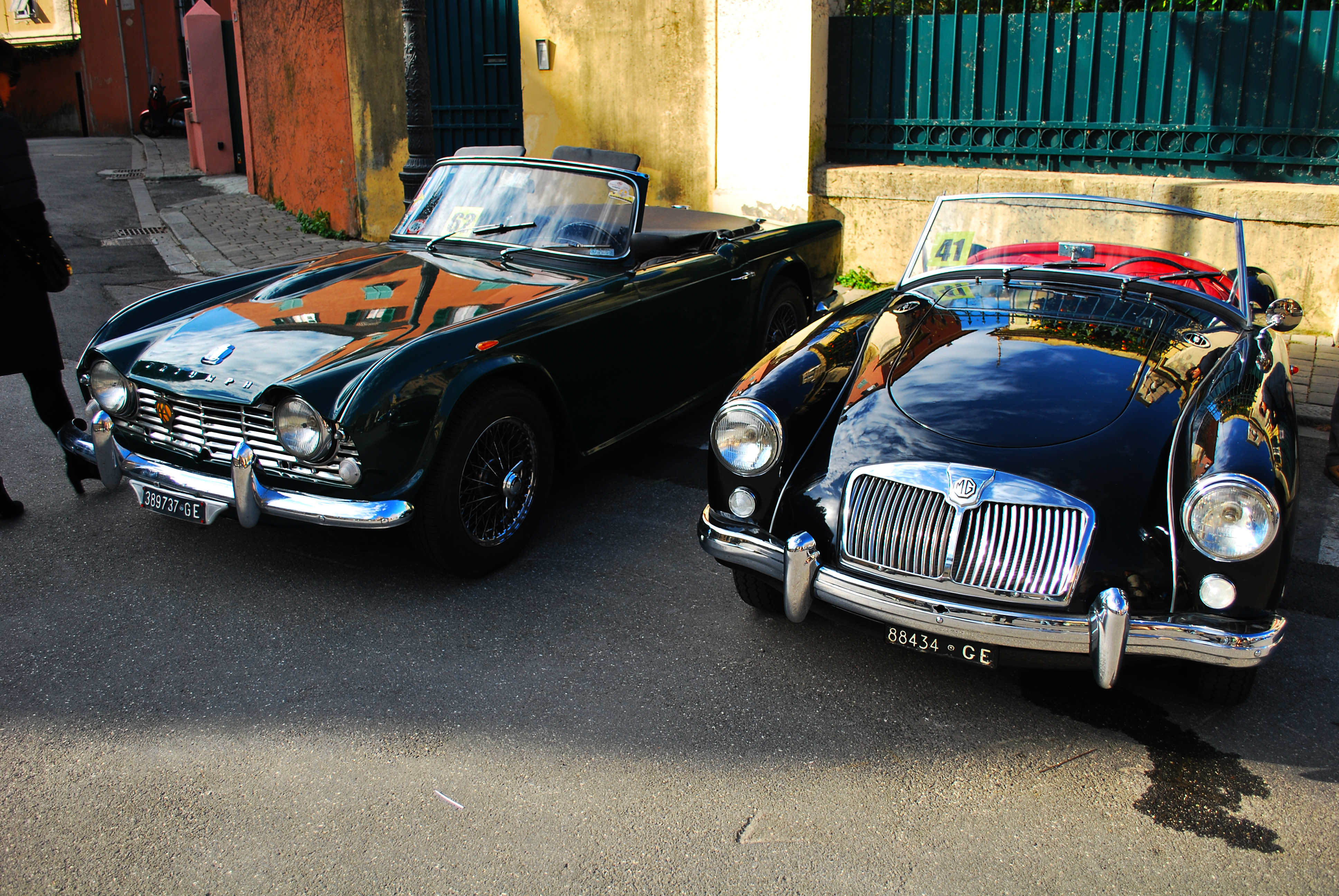 1964 Triumph TR 4 + 1955 MG A