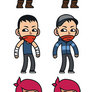 Game character sprites