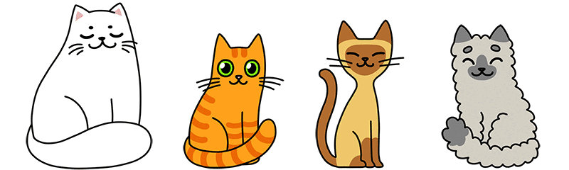 animated cats