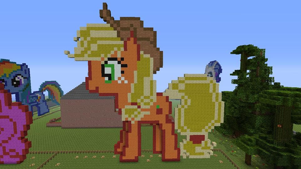Applejack Made In Minecraft by ty7711 on DeviantArt