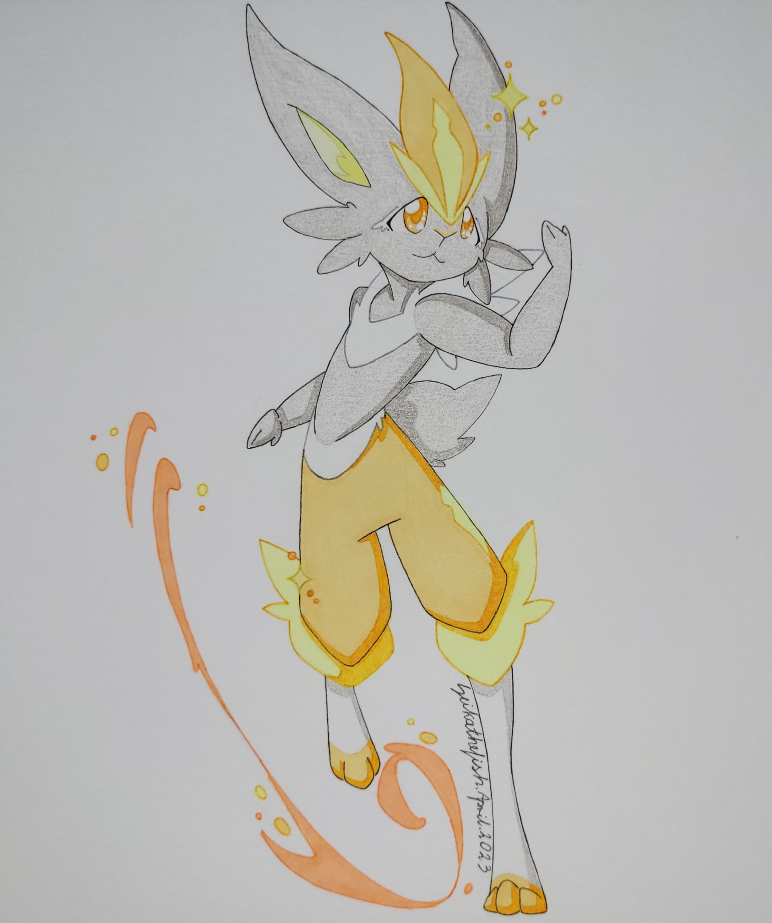 Shiny Cinderace by Seikathefish on DeviantArt