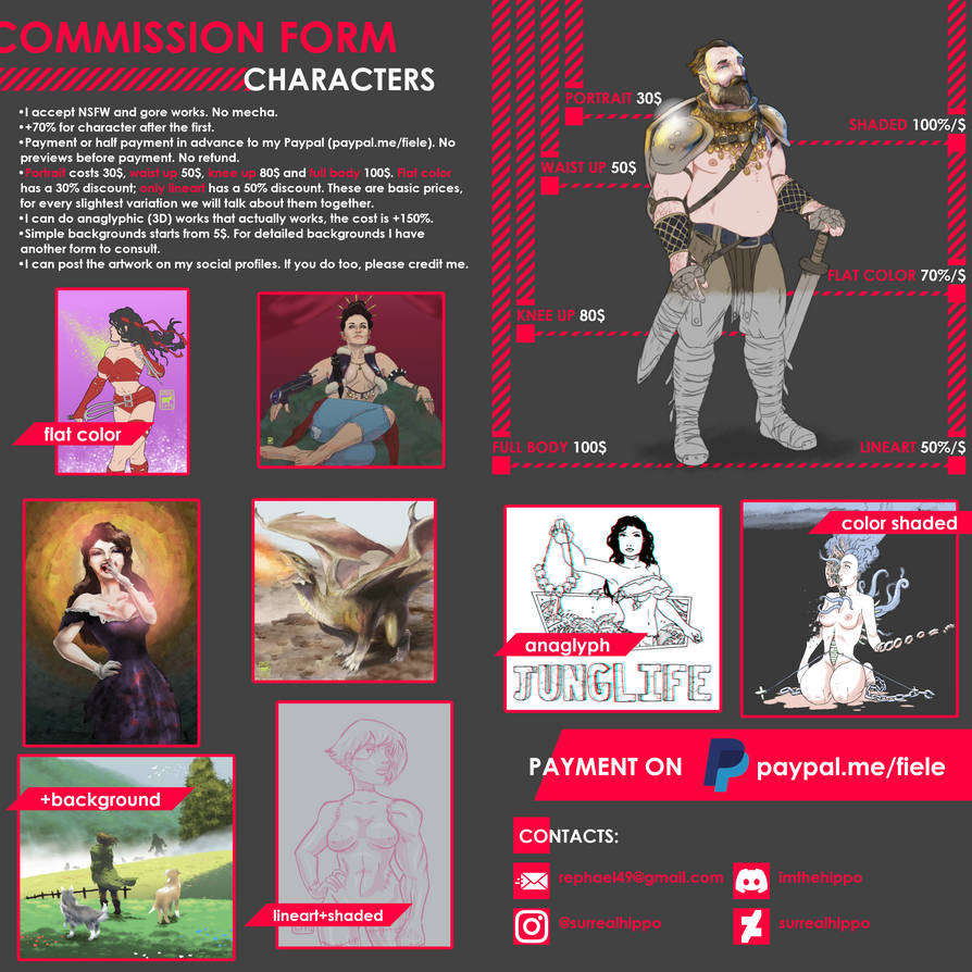 COMMISSION FORM characters