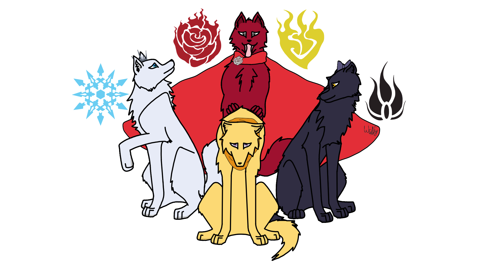 A Rabbit Among Wolves Rwby RWBY as Wolves by Wolfy4457 on DeviantArt
