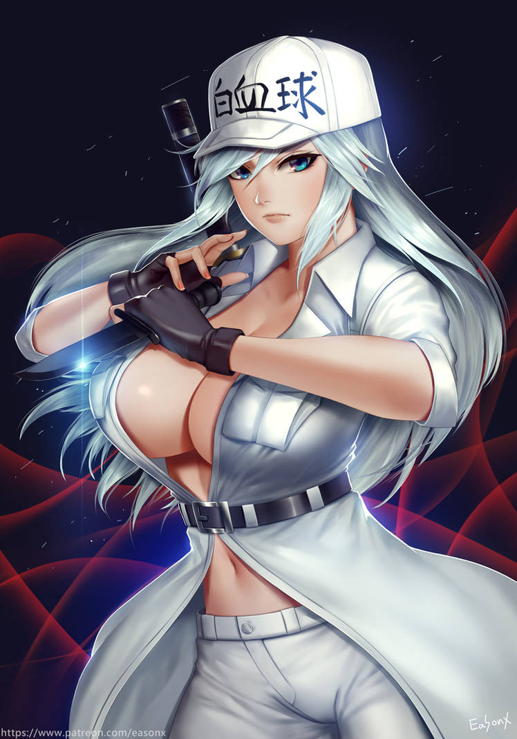 pix White Blood Cell Anime Female cells at work black white blood cell by