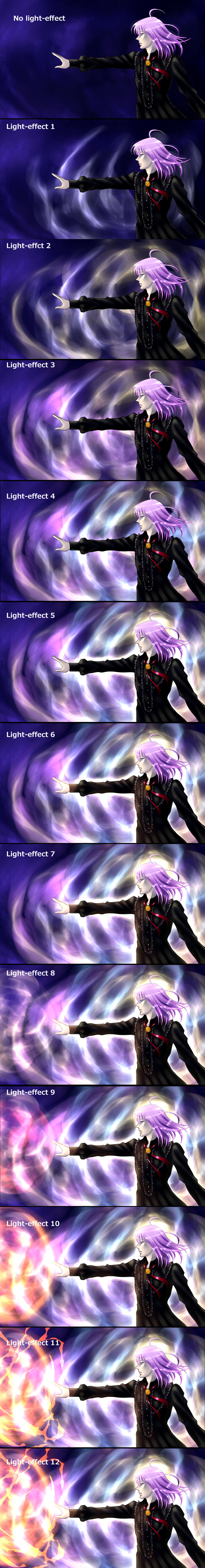 Light-effects process