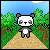 Panda running avatar