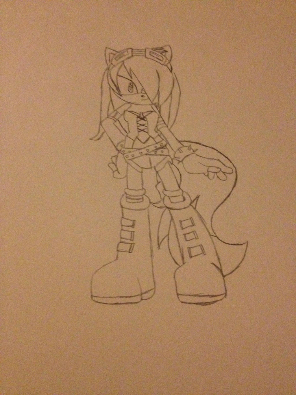 Sonic OC outline by UndeadEvolution on DeviantArt