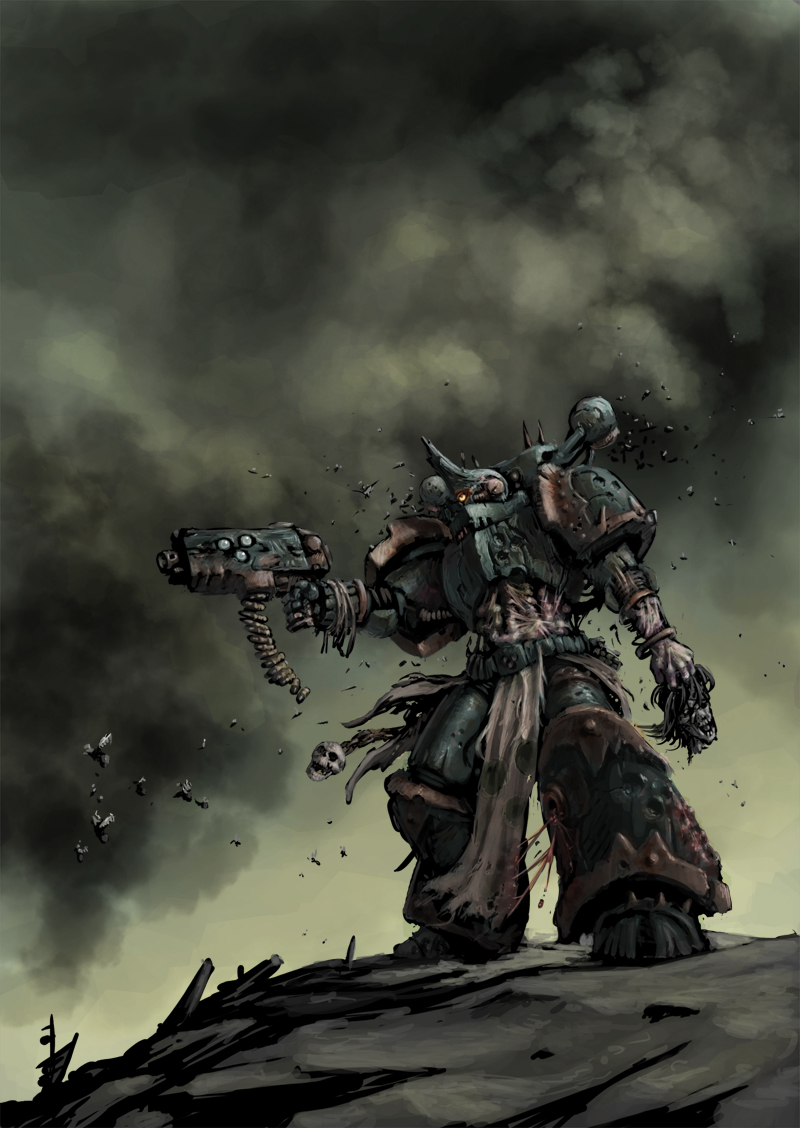 Chaos space Marine Plague marine color