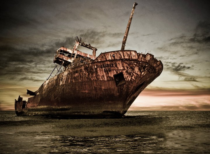 Aground