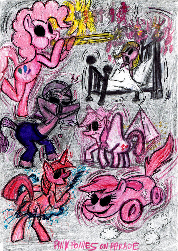 Pink Ponies on Parade by ruffytoon on DeviantArt