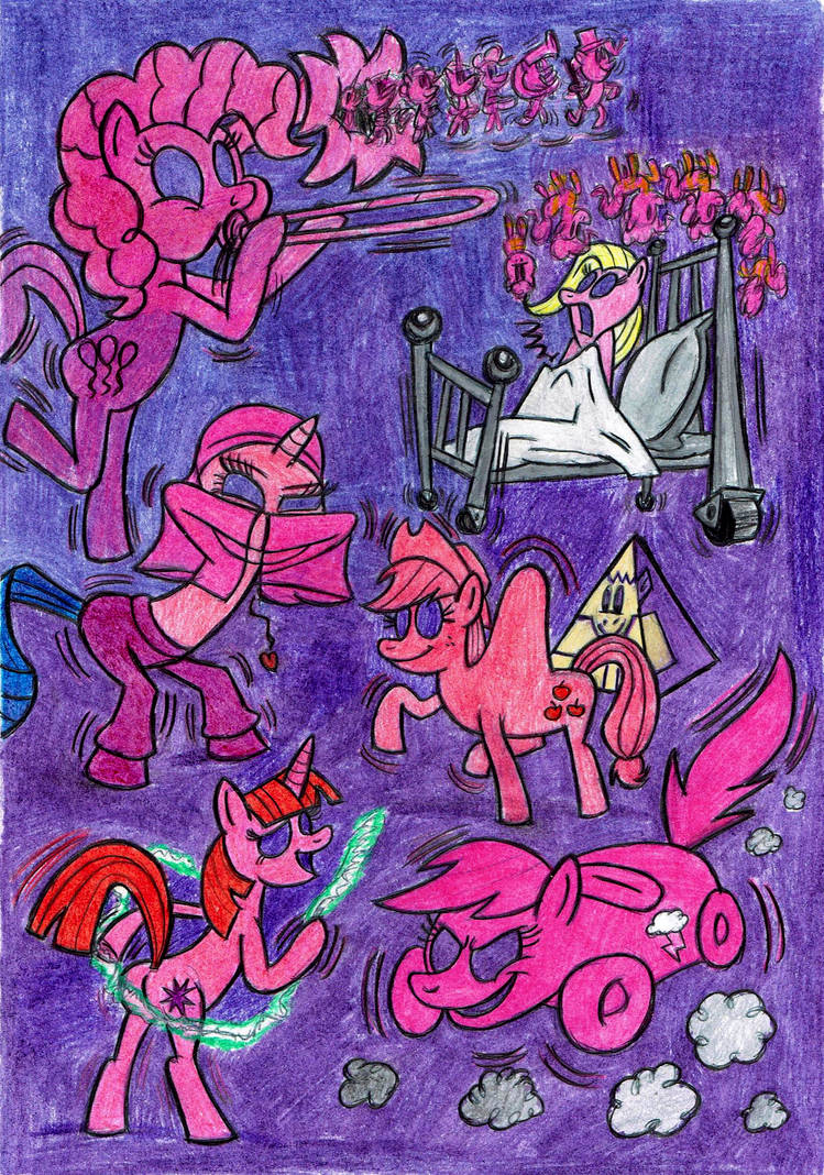 Pink Ponies on Parade (updated traditional) by ruffytoon on DeviantArt
