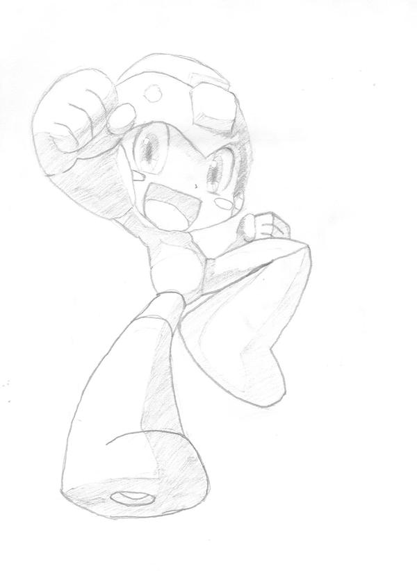 Chibi Megaman Jumping