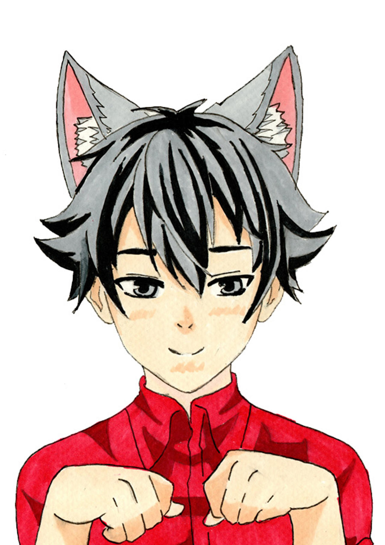 Drawing Cute Anime Cat Boy by DrawingTimeWithMe on DeviantArt