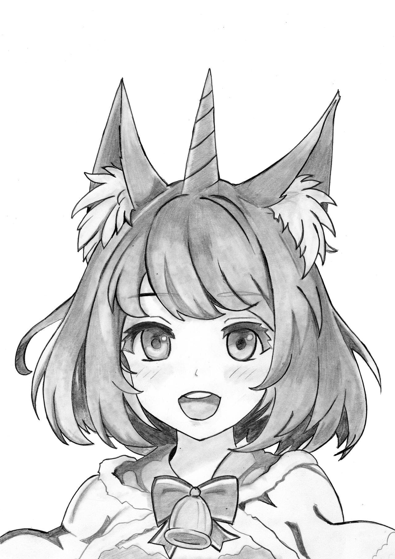 Drawing Cute Anime Unicorn Girl by DrawingTimeWithMe on DeviantArt