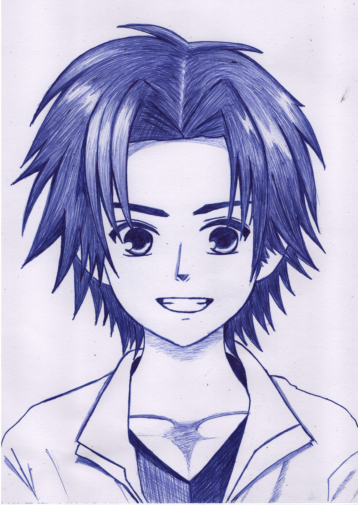 Drawing Anime Boy Using Only ONE Pencil by DrawingTimeWithMe on DeviantArt