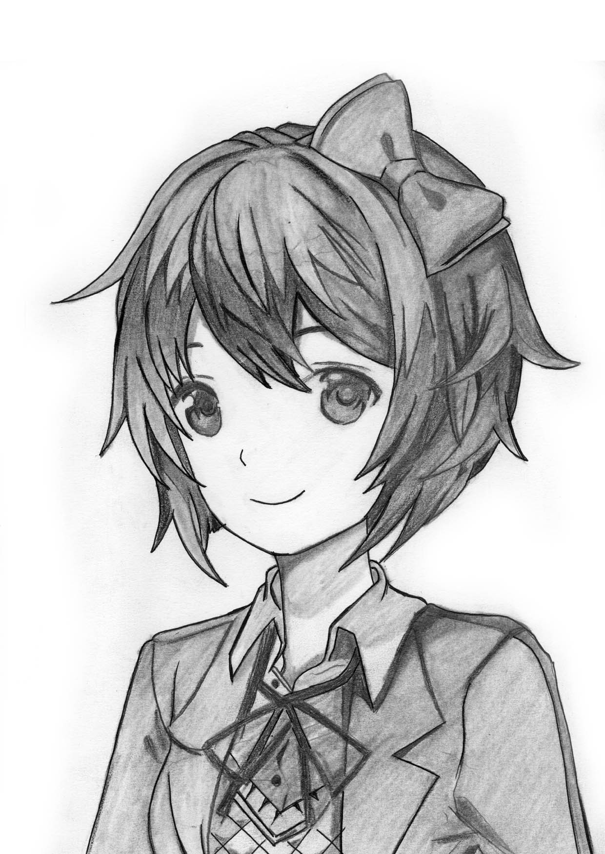 Drawing Cute Anime Girl With Pencil by DrawingTimeWithMe on DeviantArt