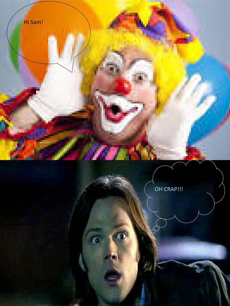 Sam Scared Sam scared of clowns! by AbbyTowle on DeviantArt