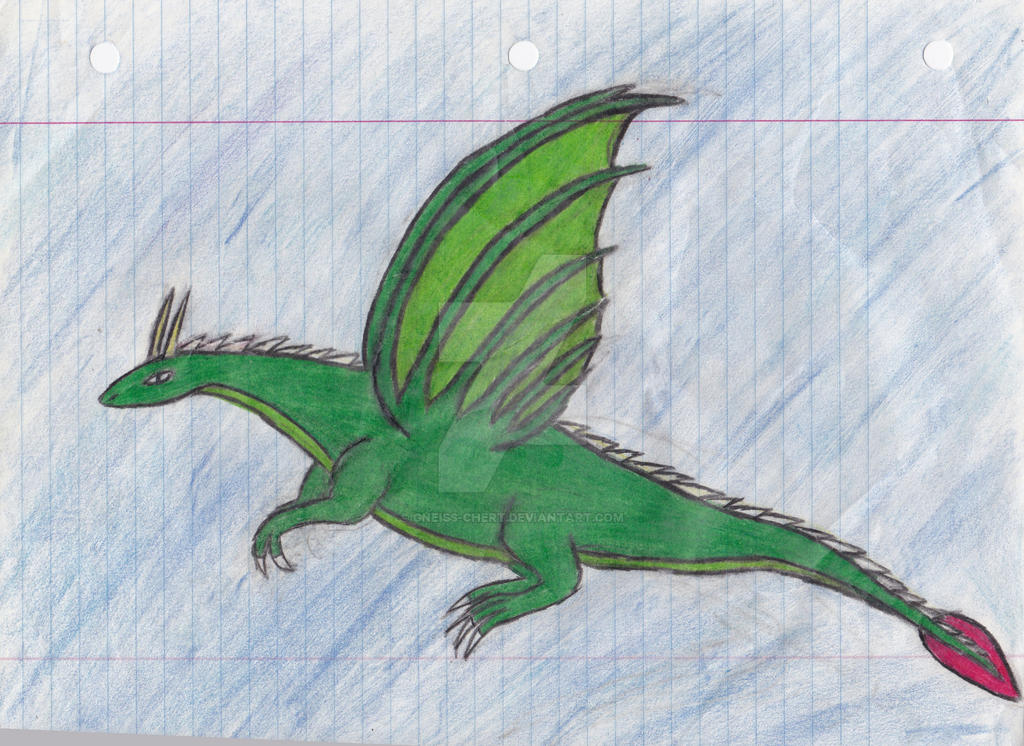 Old Art from 6th grade (year 1990) (Dragon)